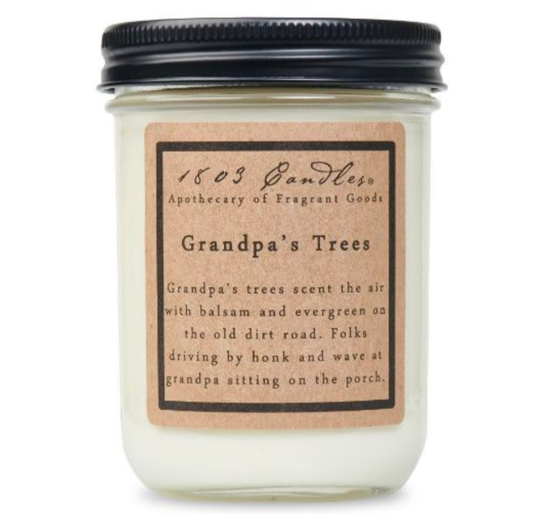 1803 Candle Company SOY Jar Candle - Grandpa's Trees