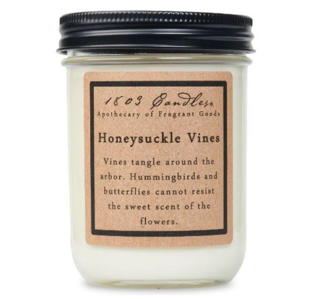 1803 Candle Company SOY Jar Candle - Honeysuckle Vines
