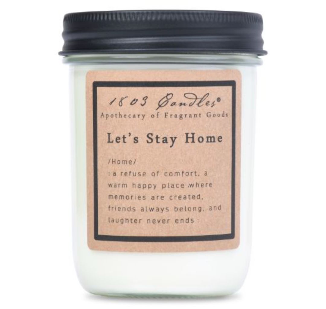 1803 Candle Company SOY Jar Candle - Let's Stay Home