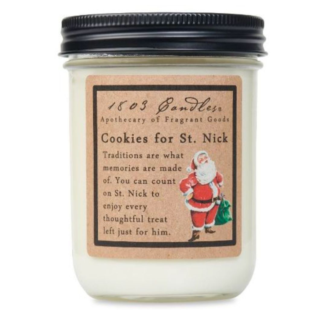 1803 Candle Company SOY Jar Candle - Cookies for St Nick