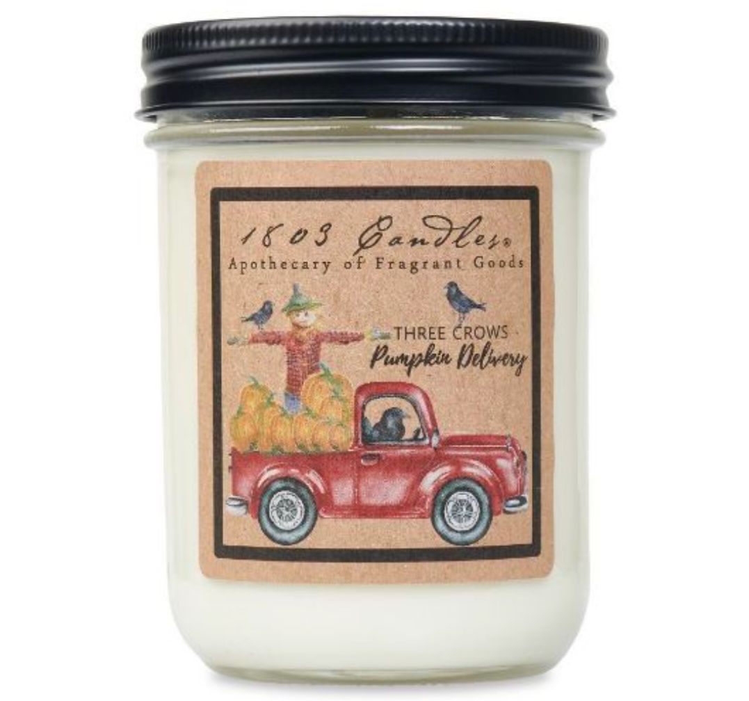 1803 Candle Company SOY Jar Candle - Three Crows Pumpkin Delivery