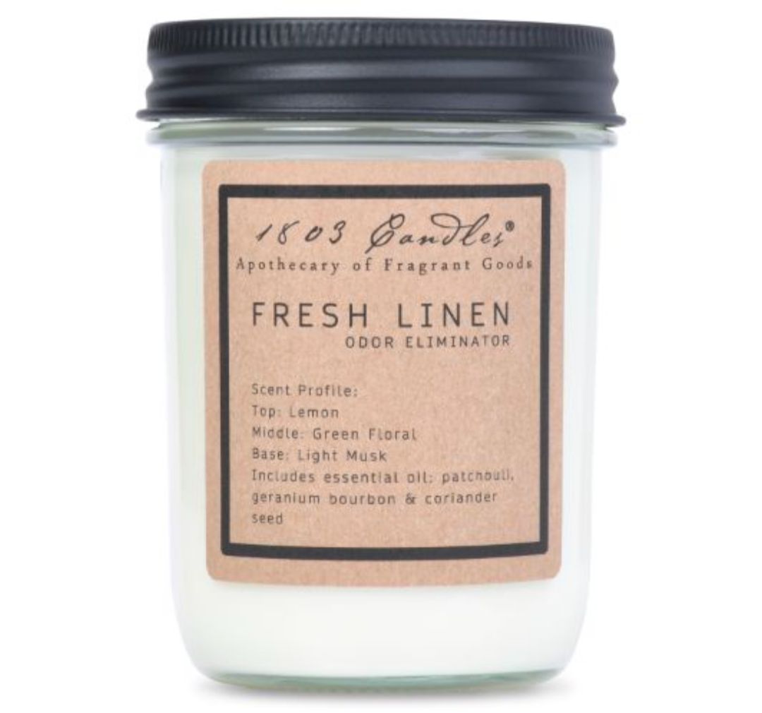 1803 Candle Company SOY Jar Candle - Fresh Linen