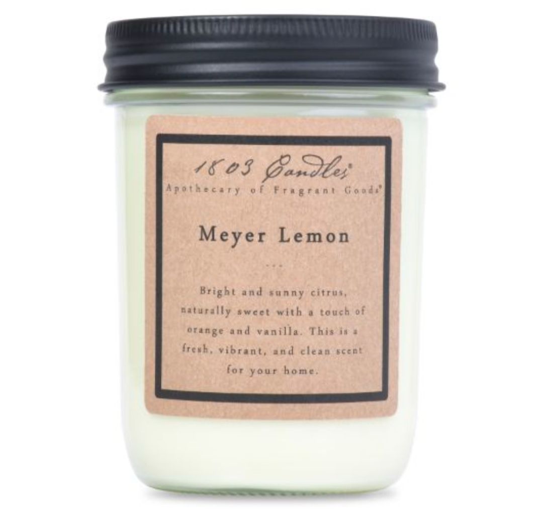 1803 Candle Company SOY Jar Candle - Meyer Lemon