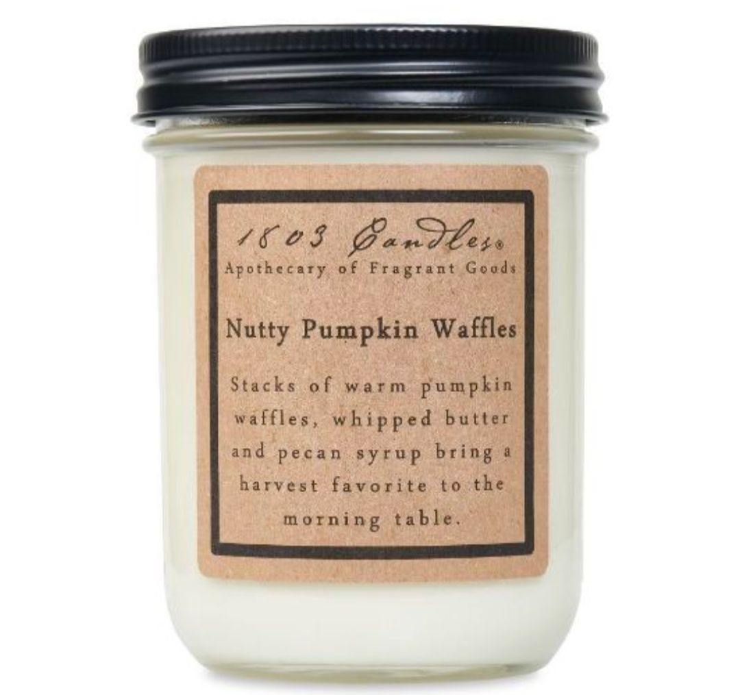 1803 Candle Company SOY Jar Candle - Nutty Pumpkin Waffles
