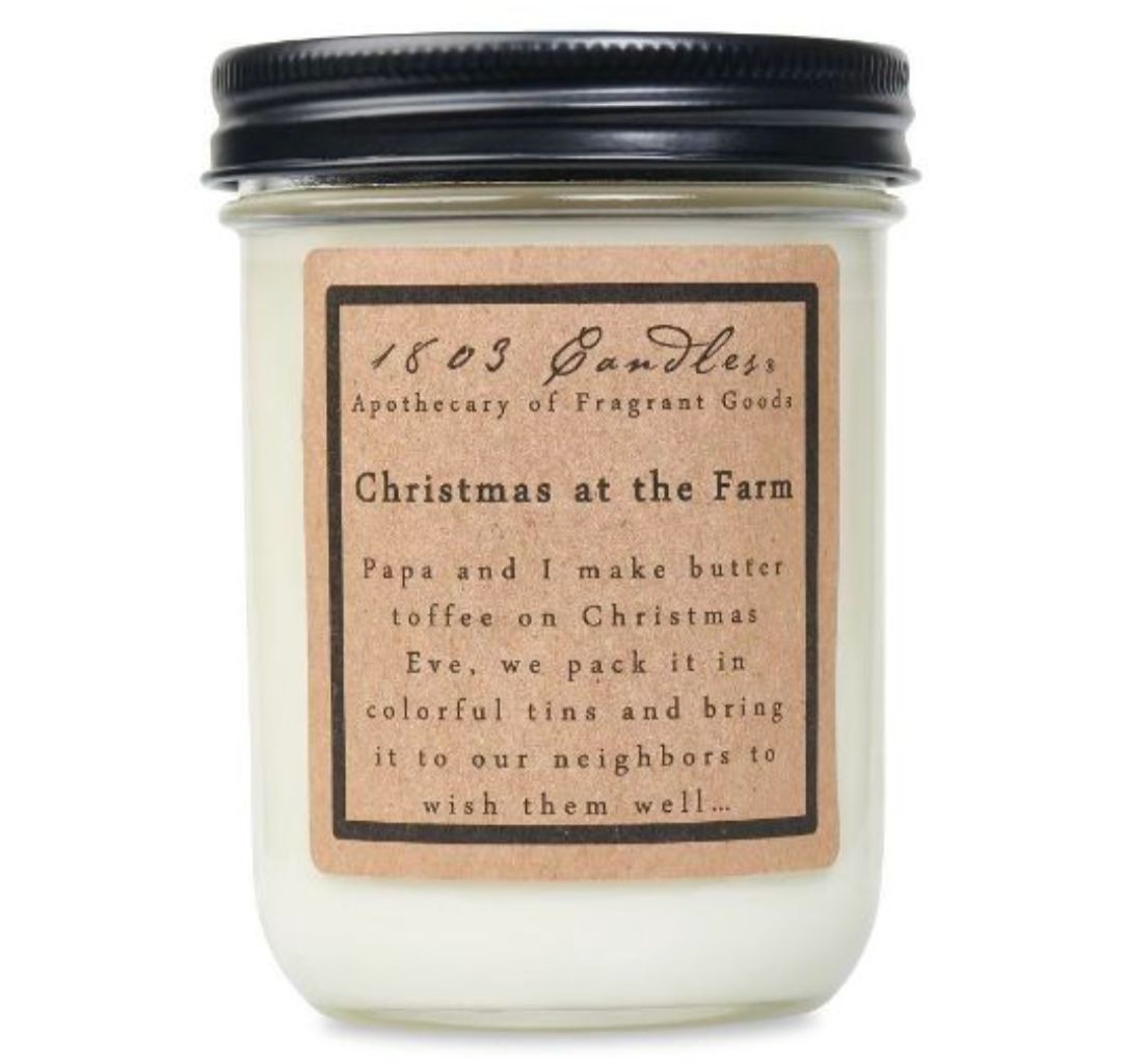 1803 Candle Company SOY Jar Candle - Christmas at the Farm