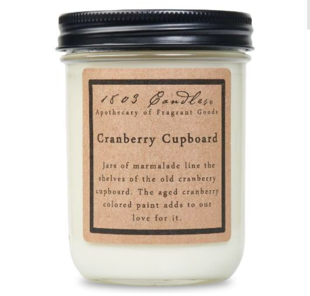 1803 Candle Company SOY Jar Candle - Cranberry Cupboard