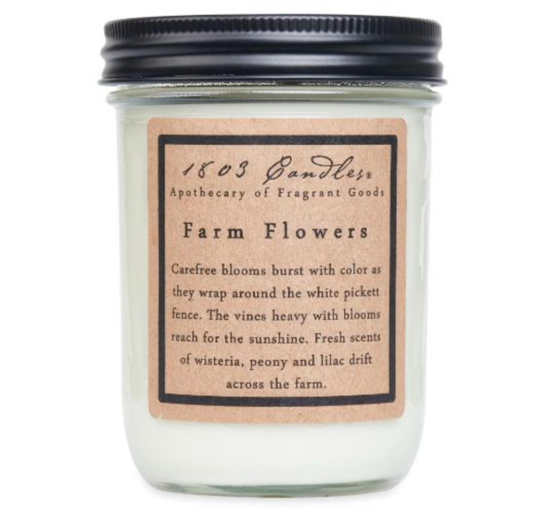 1803 Candle Company SOY Jar Candle - Farm Flowers