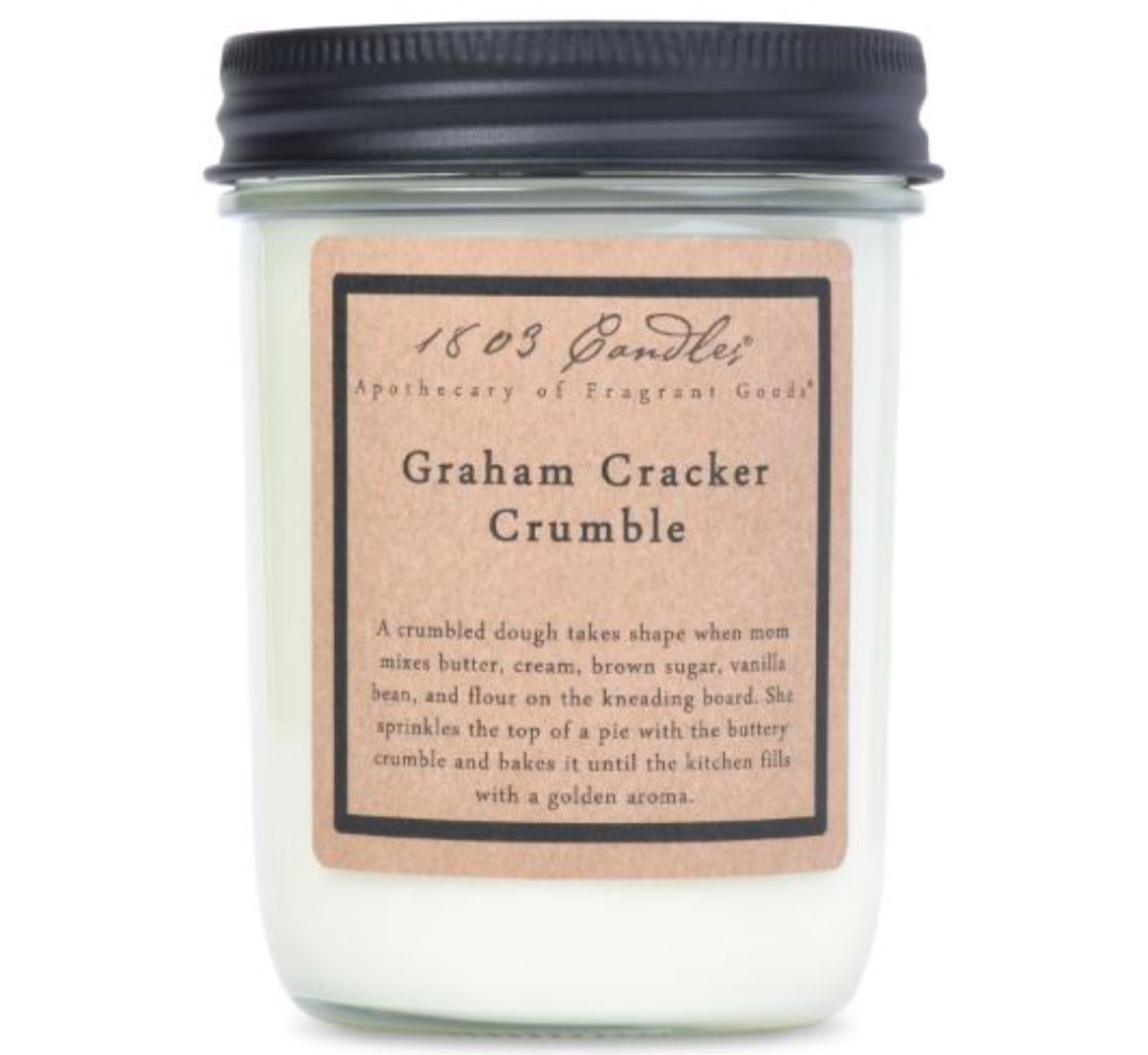 1803 Candle Company SOY Jar Candle - Graham Cracker Crumble