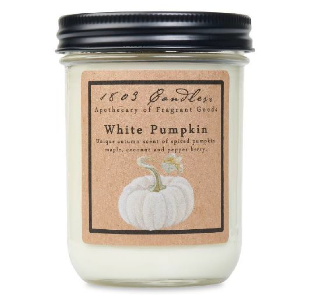 1803 Candle Company SOY Jar Candle - White Pumpkin