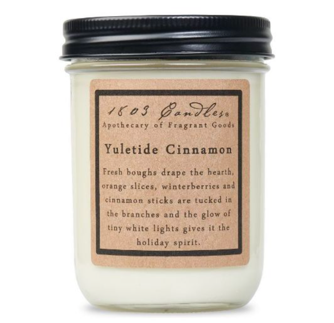 1803 Candle Company SOY Jar Candle - Yuletide Cinnamon