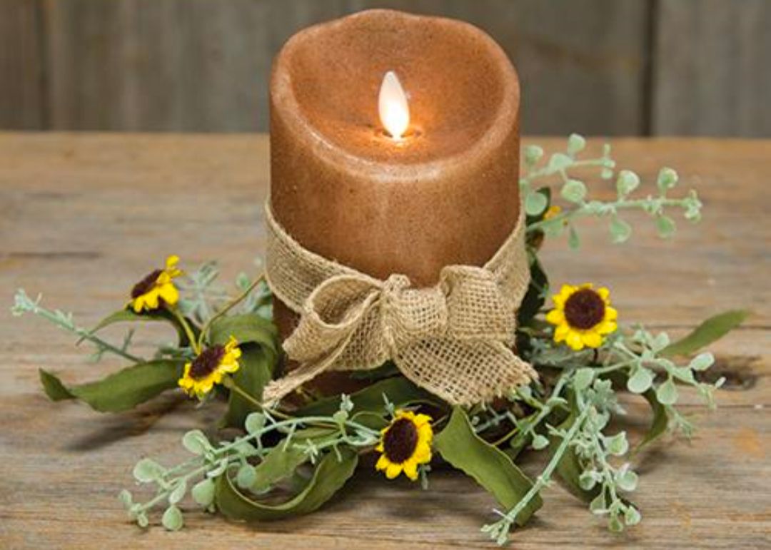 4" Bird's Eye Daisy Candle Ring