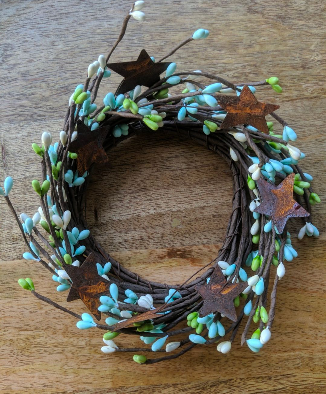 4" Seabreeze Pipberry Candle Ring Decor Accent