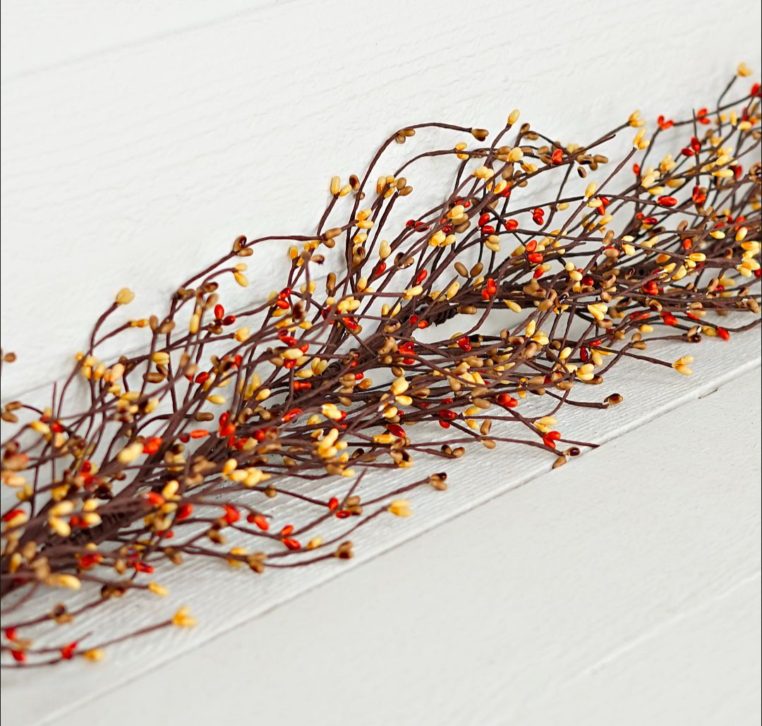 54" Pumpkin Spice Pip Berry Garland