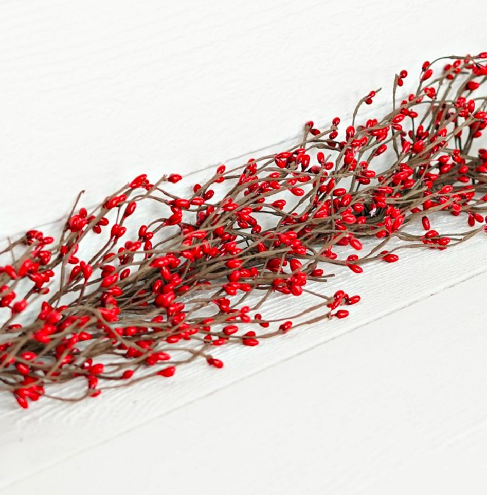 54" Red Pip Berry Garland