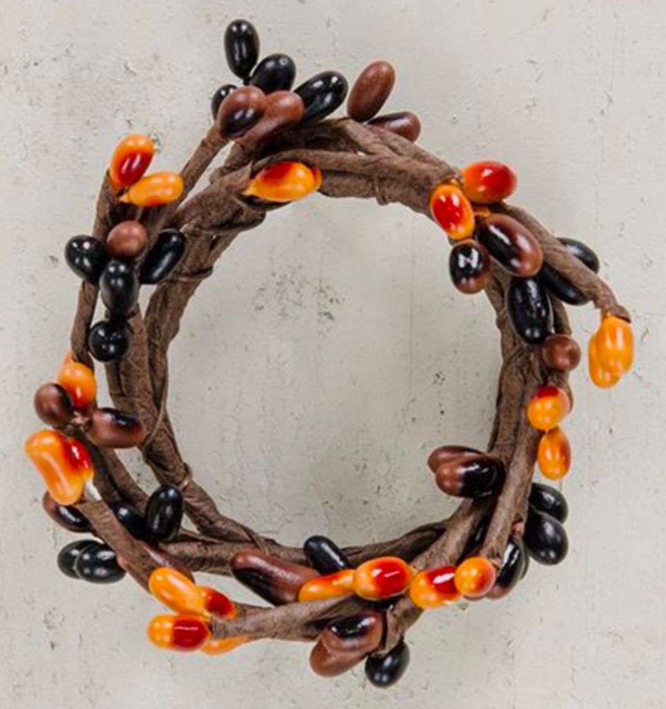 1-1/2" Primitive Mix Mini Pip Candle Ring