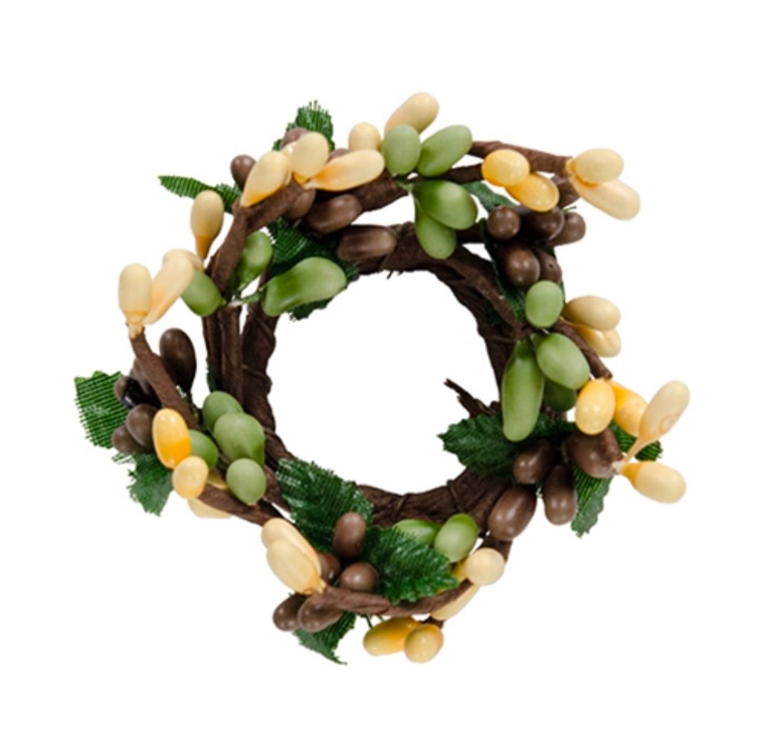 1" Coffee Bean Mini Pip Berry Candle Ring