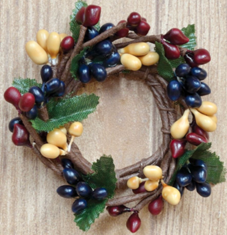 1" Colonial Pip Berry Candle Ring