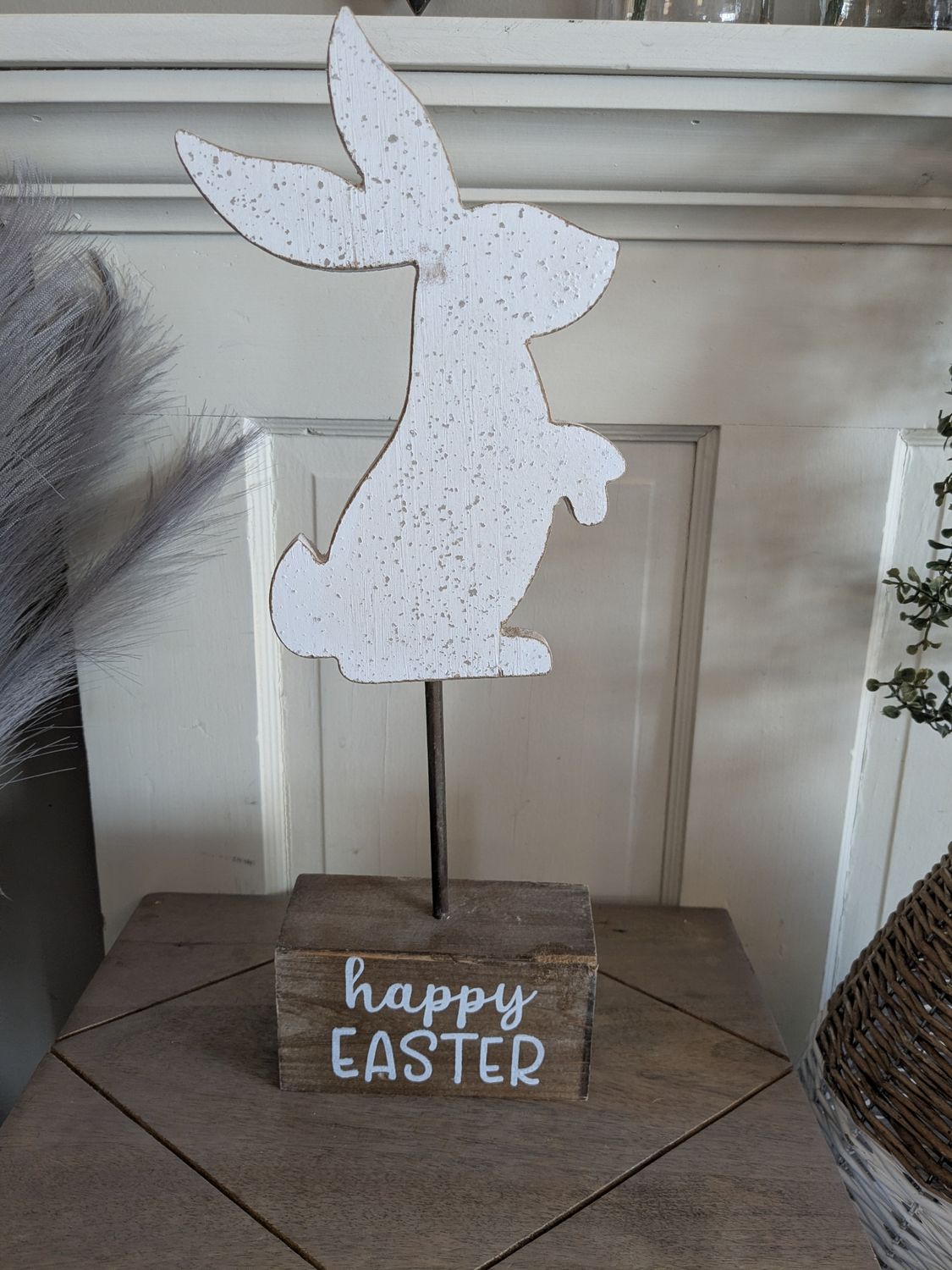 Happy Easter Bunny Pedestal
