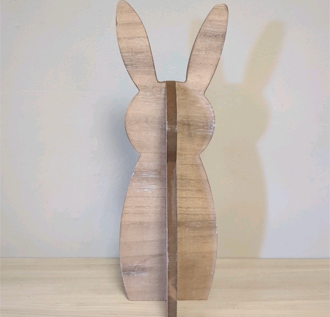Modern Easter Bunny Shelf Sitter Decor - Brown