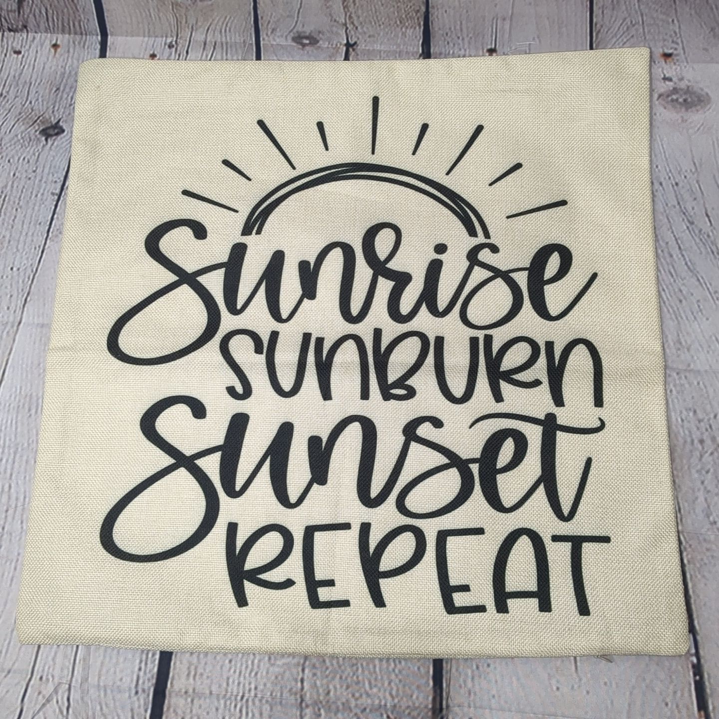 18x18 Zippered Pillow Cover - Beach Summer