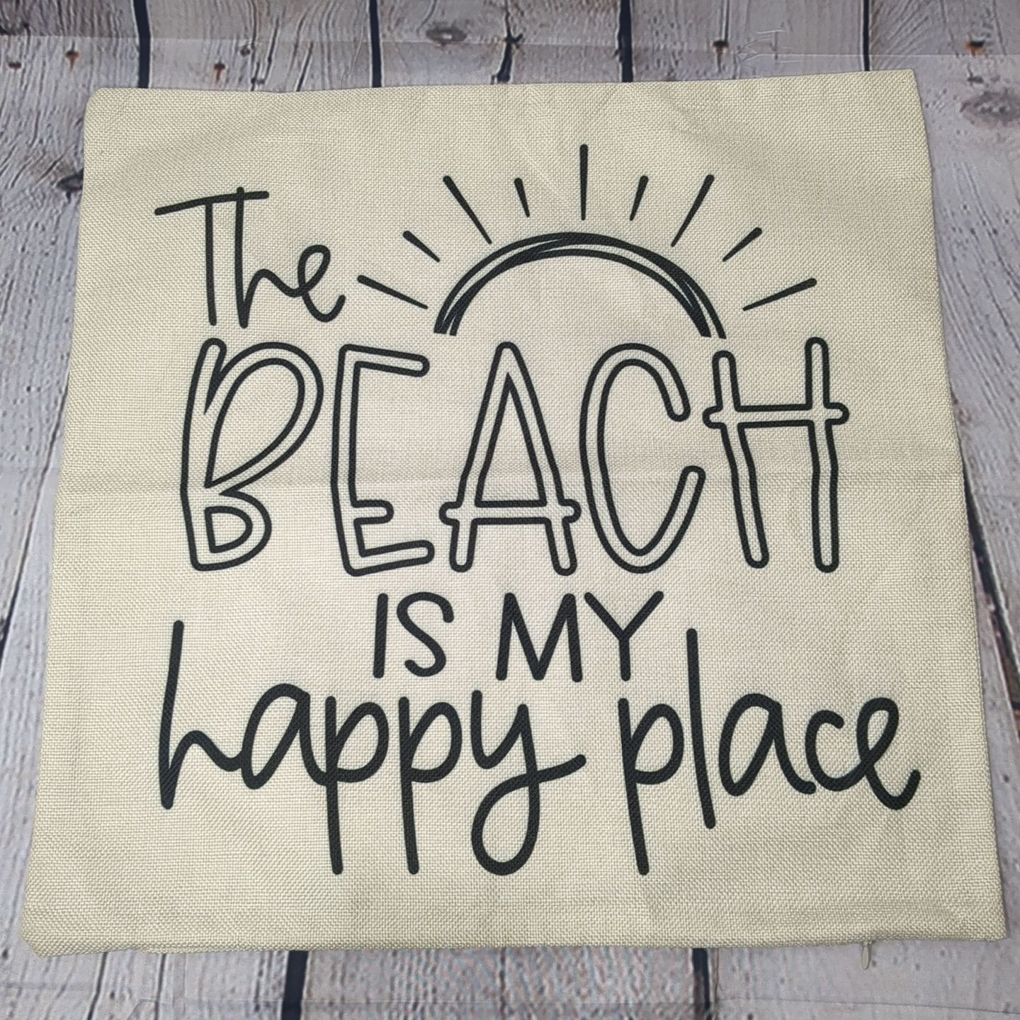 18x18 Zippered Pillow Cover - Beach Summer