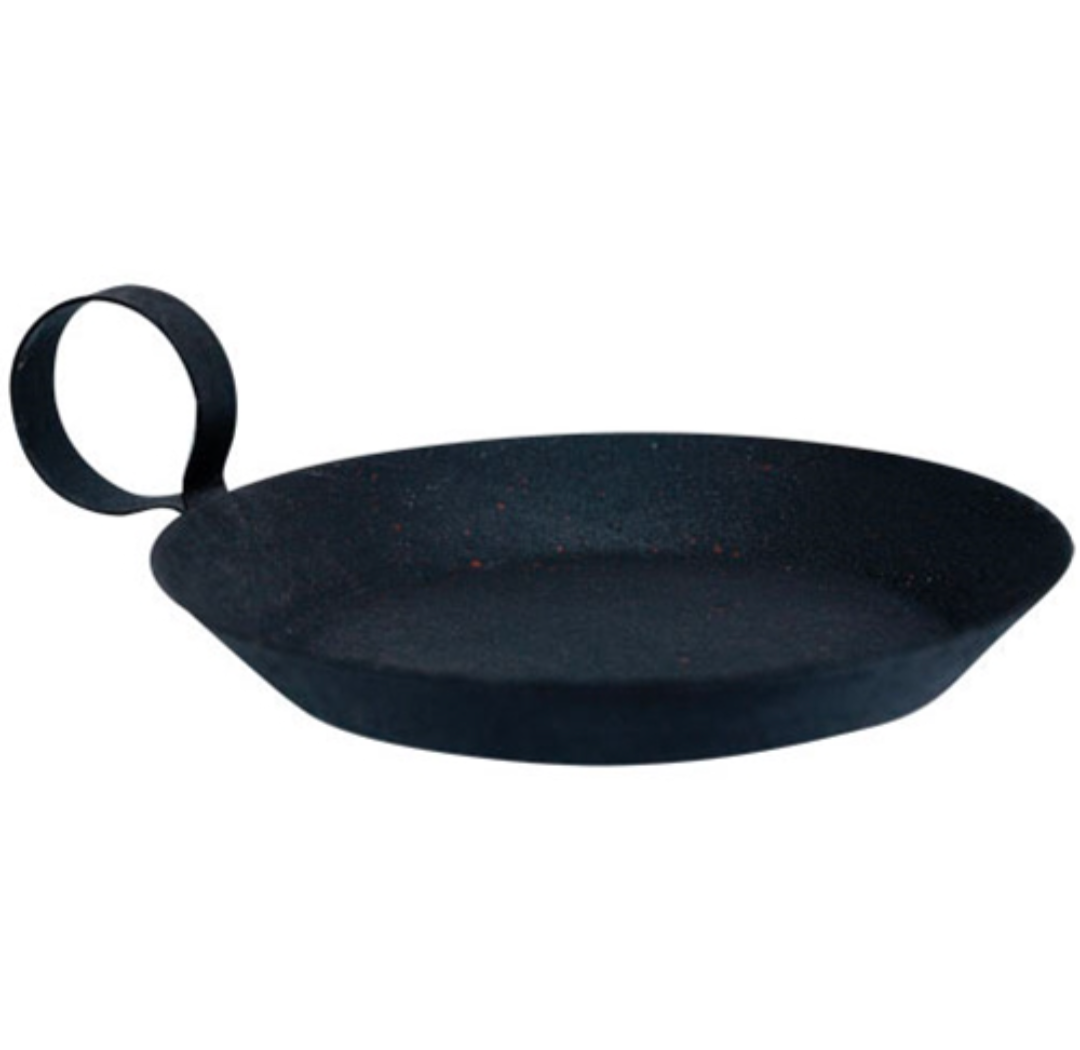 Colonial Pie Pan Pillar Candle Holder - Large