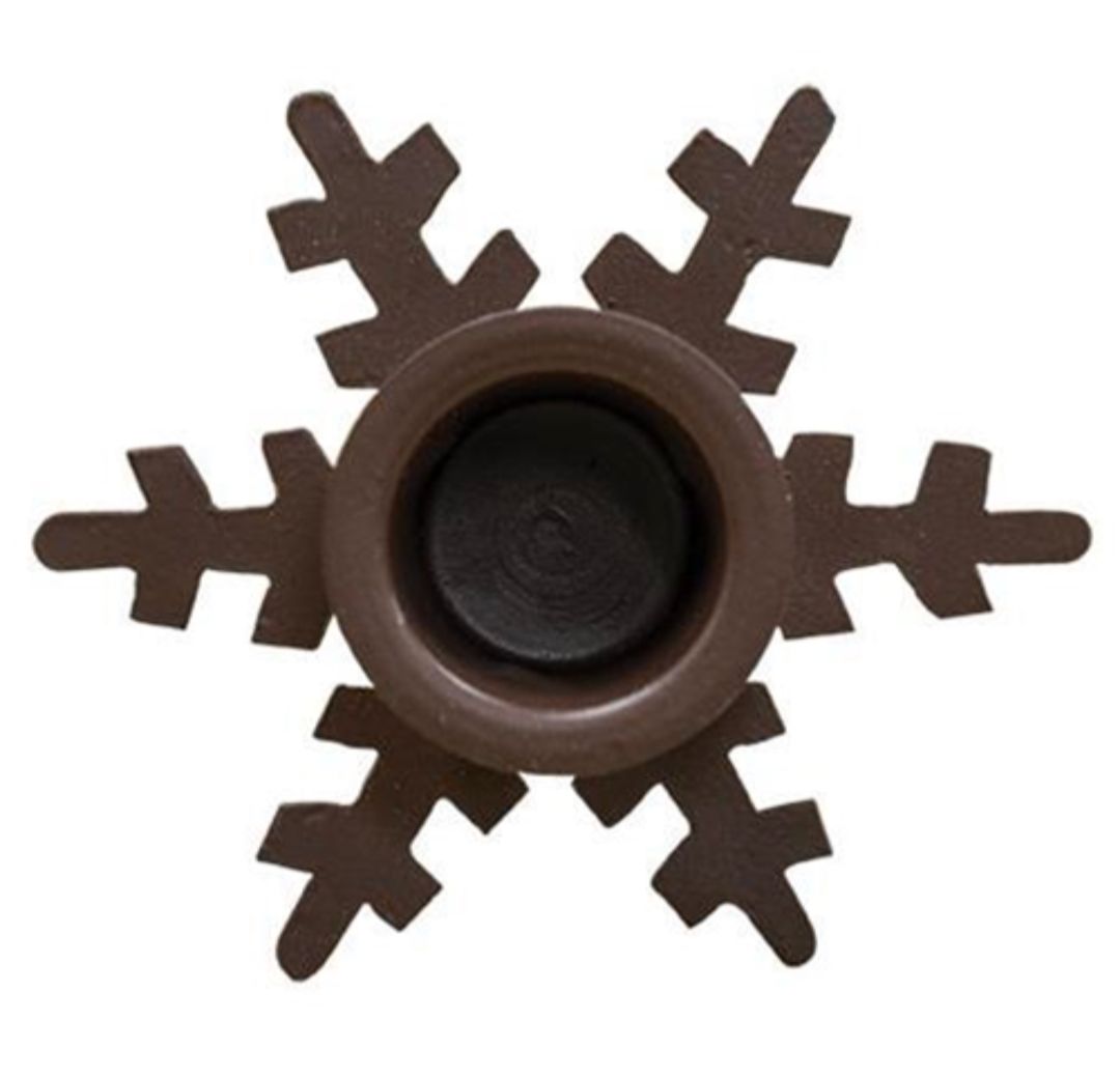 Snowflake Taper Candle Holder