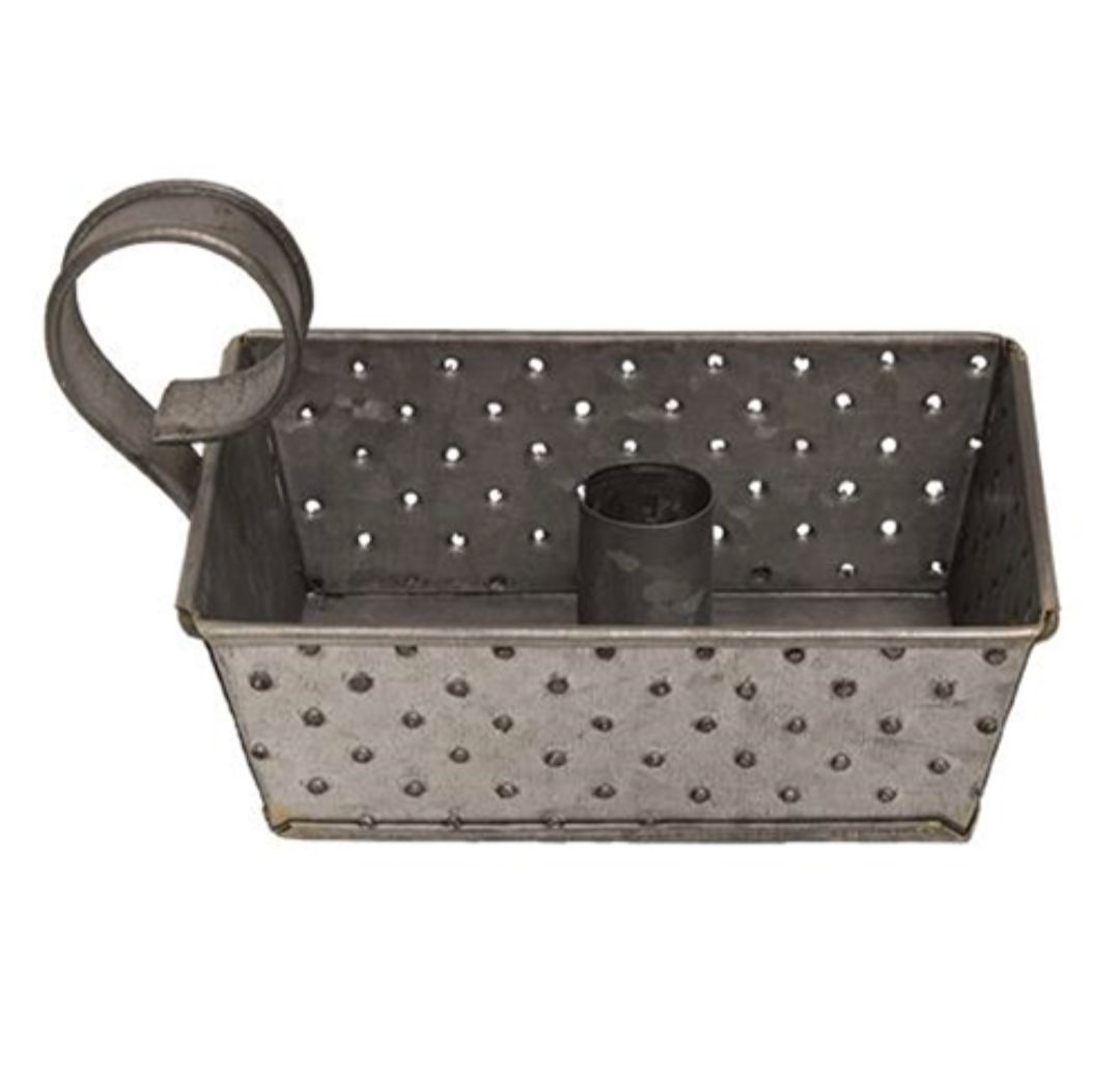 Galvanized Metal Grater Taper Holder