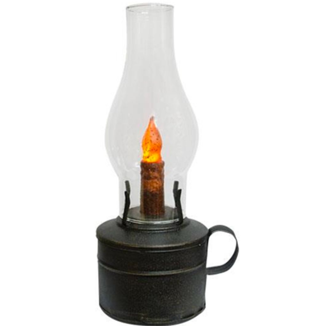 Primitive Country Barn Lantern - Black