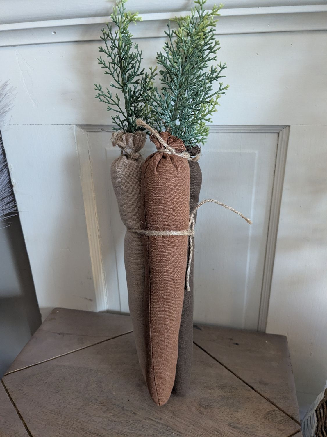 Stuffed Earthtone Carrot Trio