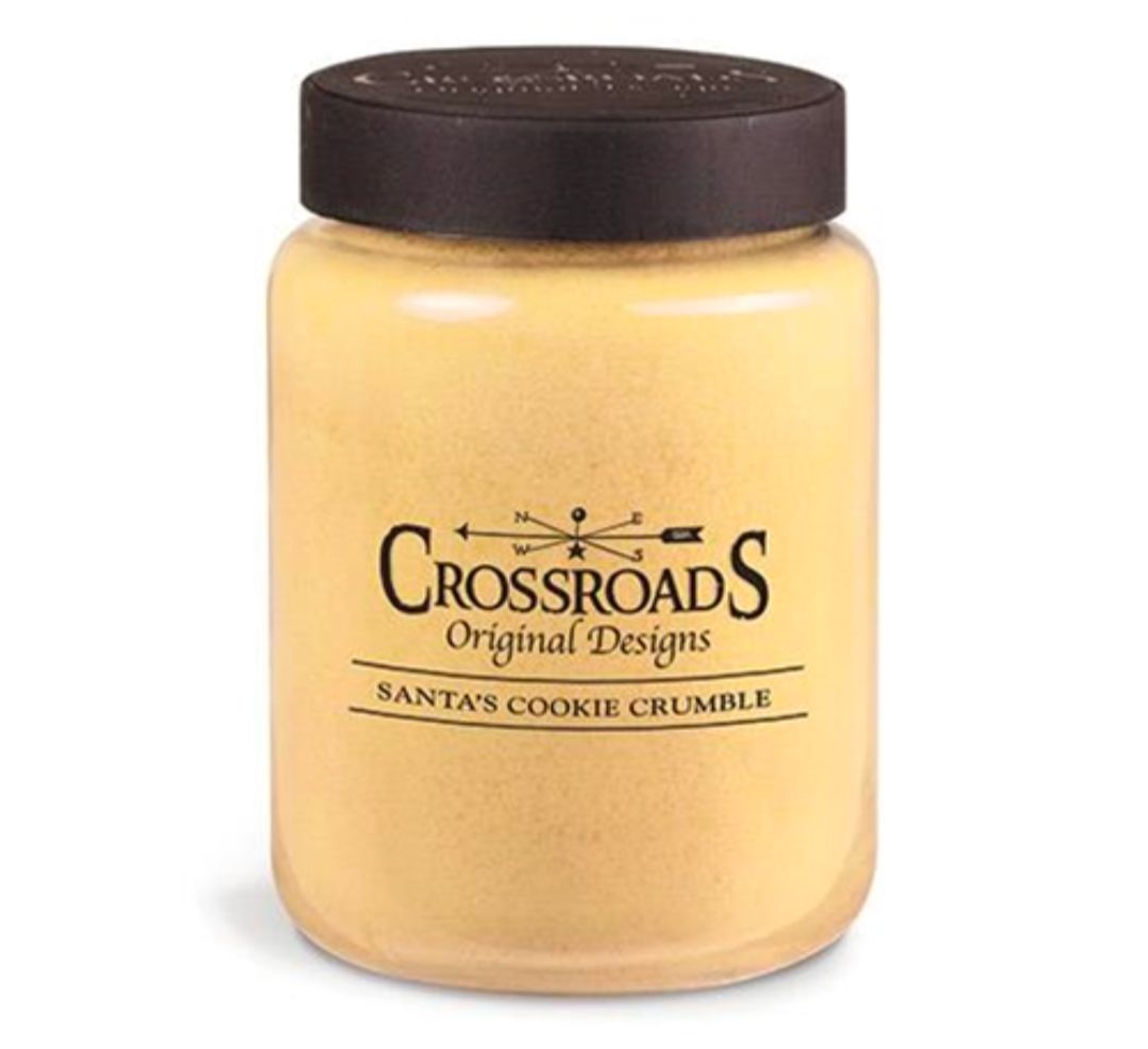 Santa's Cookie Crumble Jar Candle - 26oz