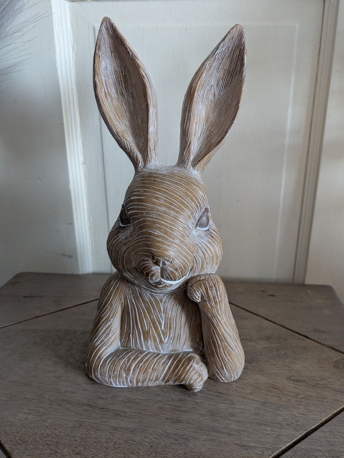 Resin Easter Bunny Shelf Sitter
