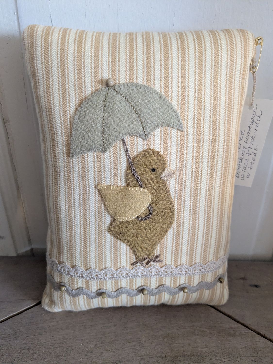 Handmade Wool Bowl Filler Mini Pillow