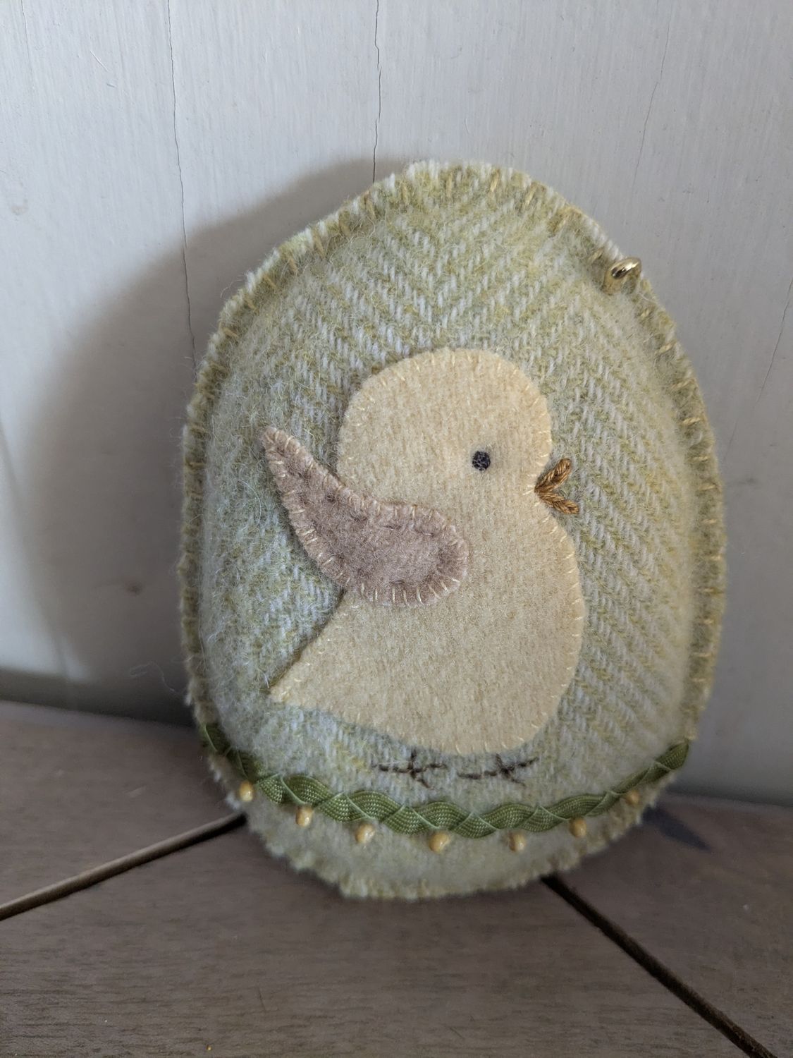 Handmade Wool Egg Bowl Filler Mini Pillow