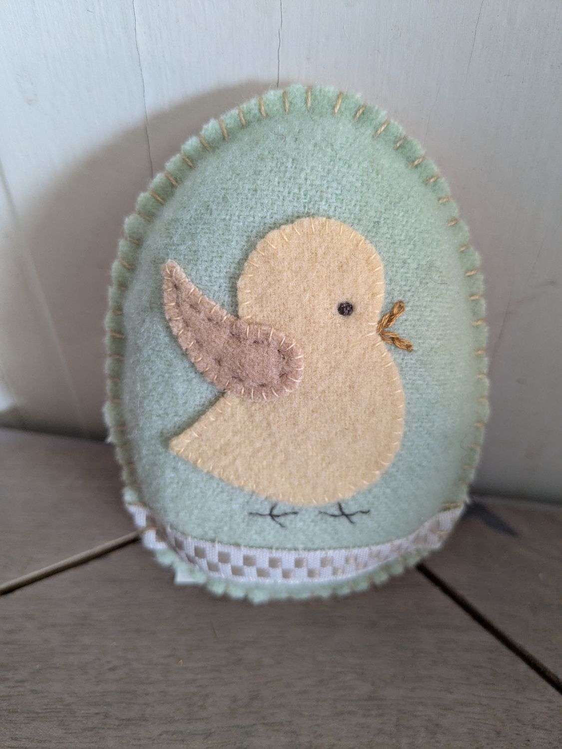 Handmade Wool Egg Bowl Filler Mini Pillow