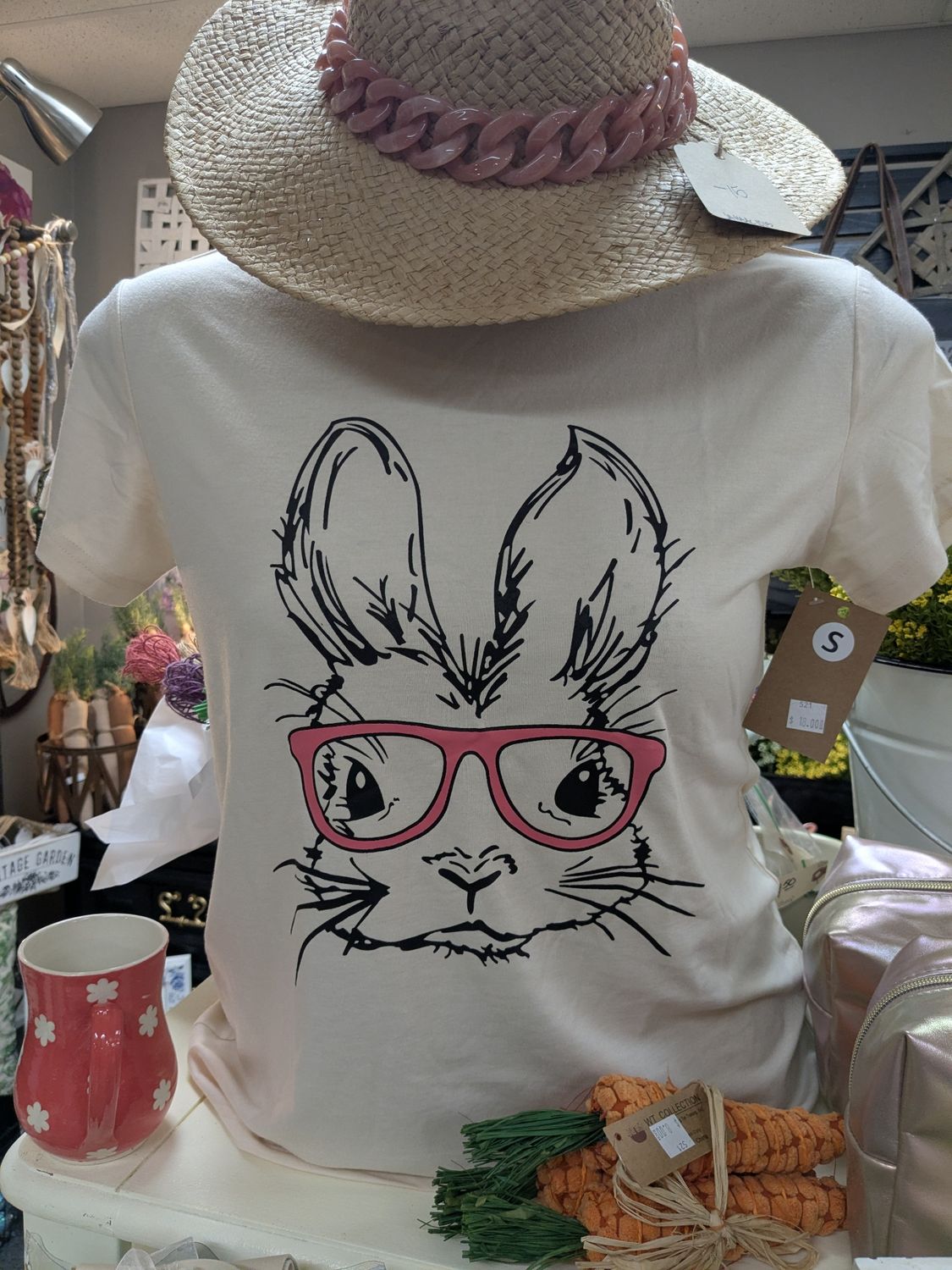 Bunny with Glasses T Shirt - 2XL
