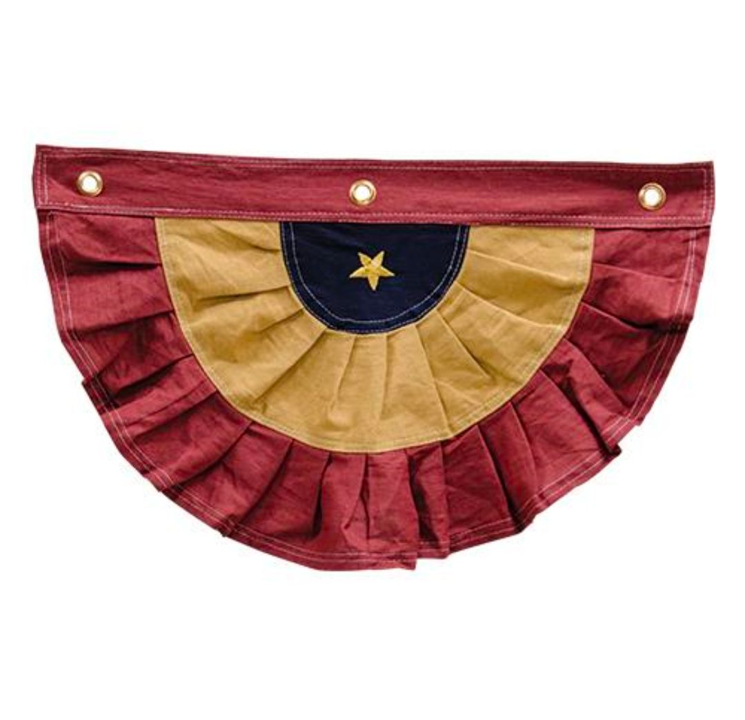 20" Burgundy &amp; Gold Americana Bunting