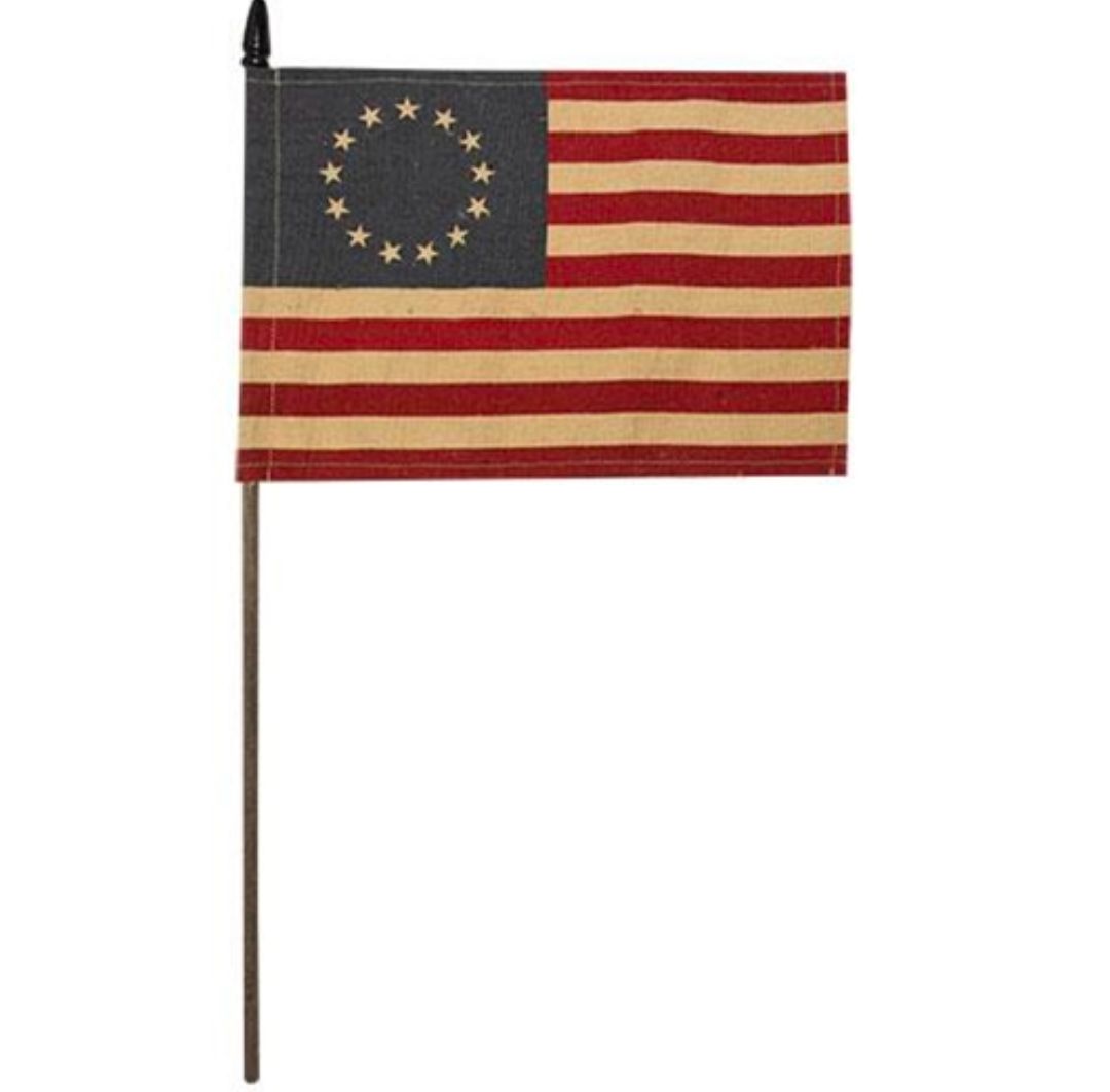 Teastained Betsy Ross Flag Pick