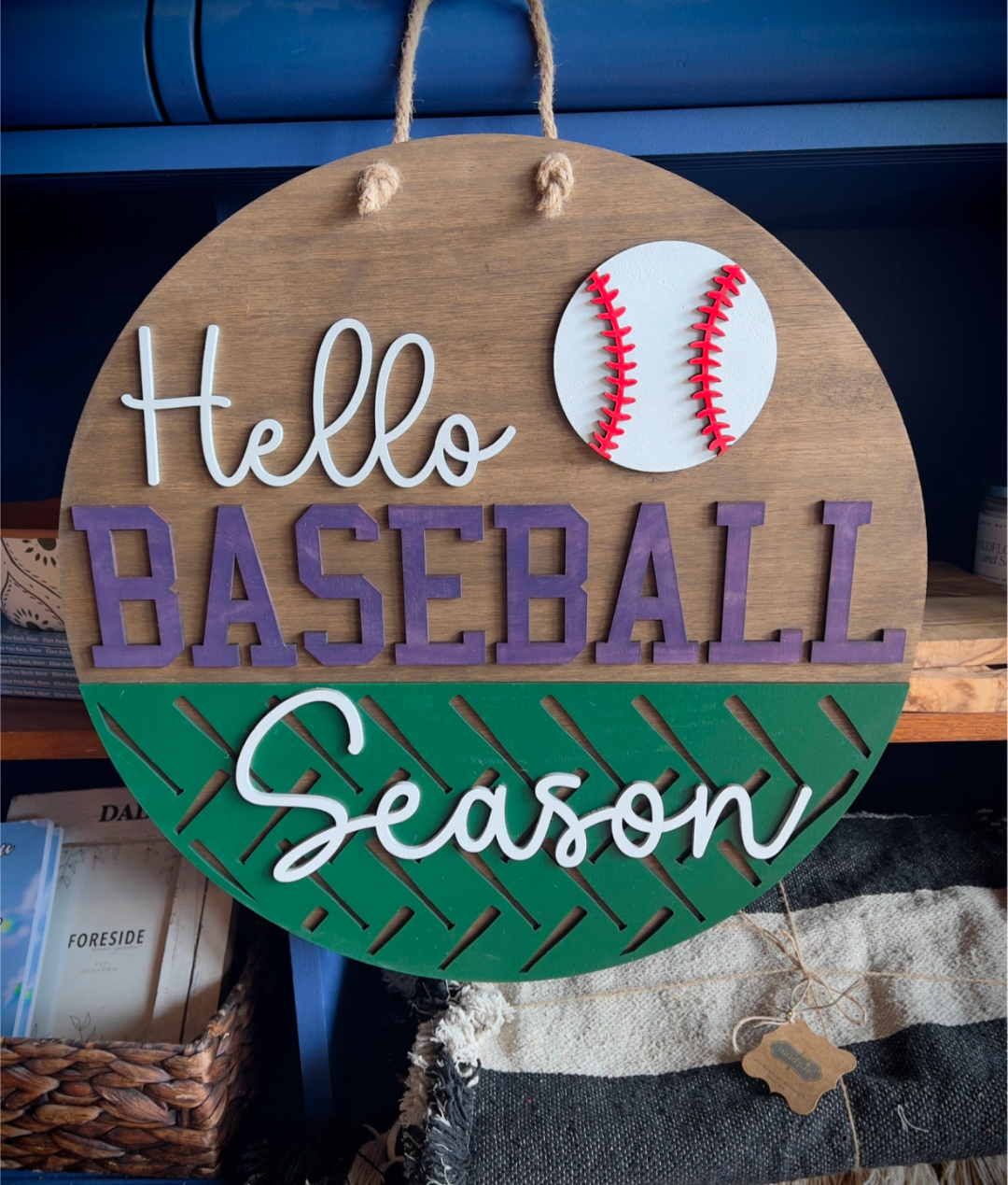DIY Workshop: Create an 18" Baseball Door Hanger - July 16th (6:30pm-8:30pm)