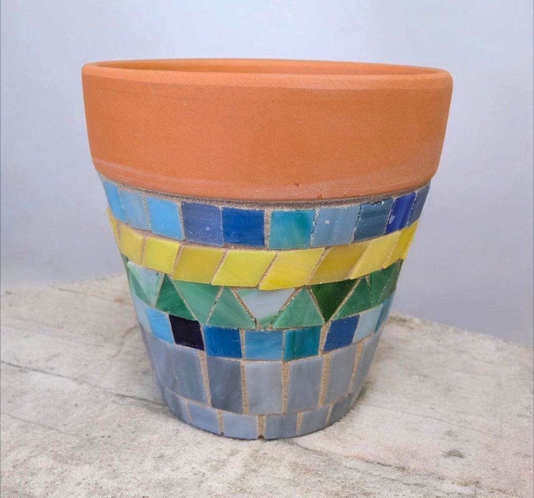 Make at Home Craft Kit: Mosaic Terracotta Planter