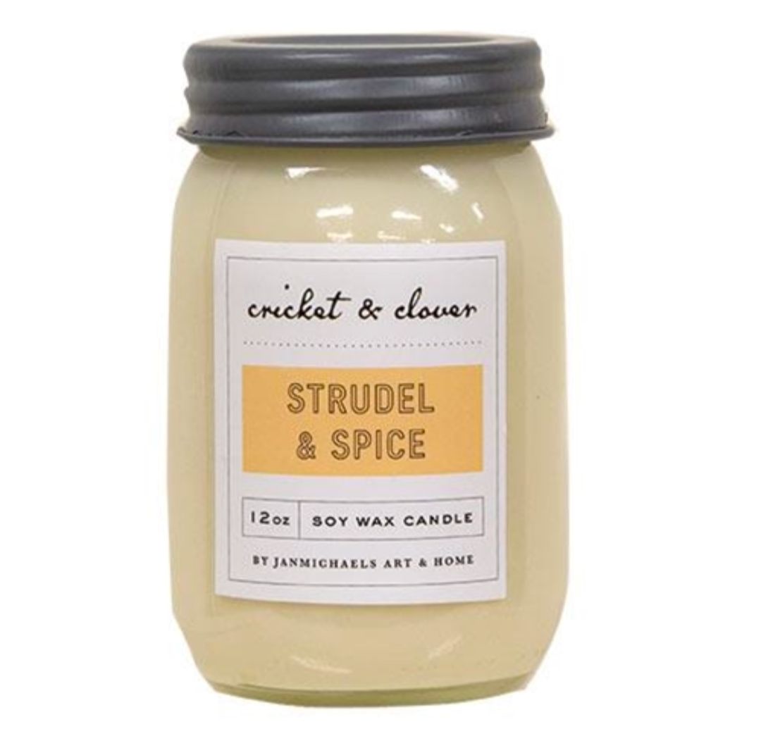 Strudel &amp; Spice Soy Wax Mason Jar Candle - 12oz