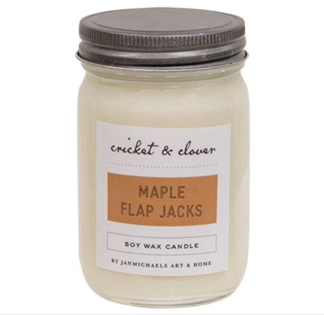 Maple Flap Jacks Soy Wax Mason Jar Candle - 12oz
