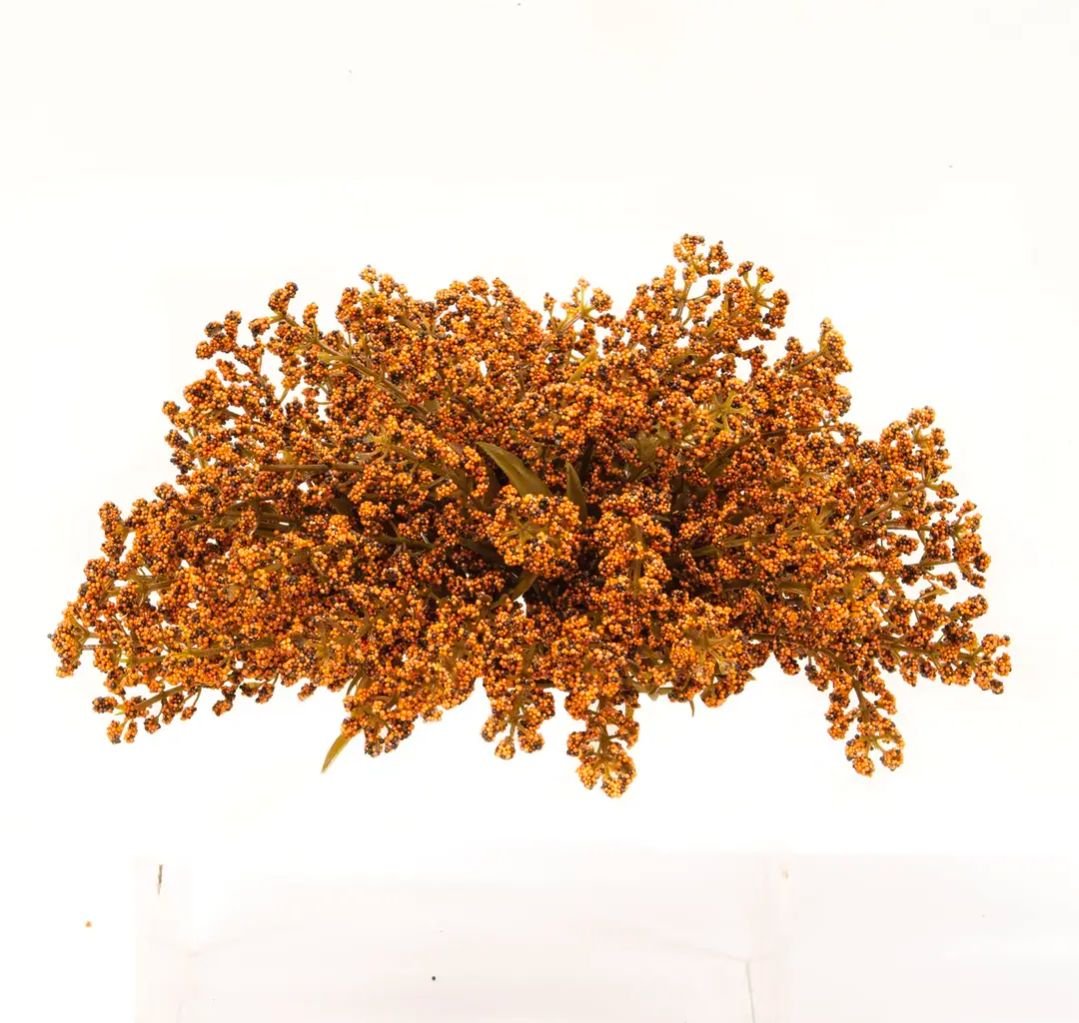 9" Pumpkin Bursting Astilbe Half Sphere