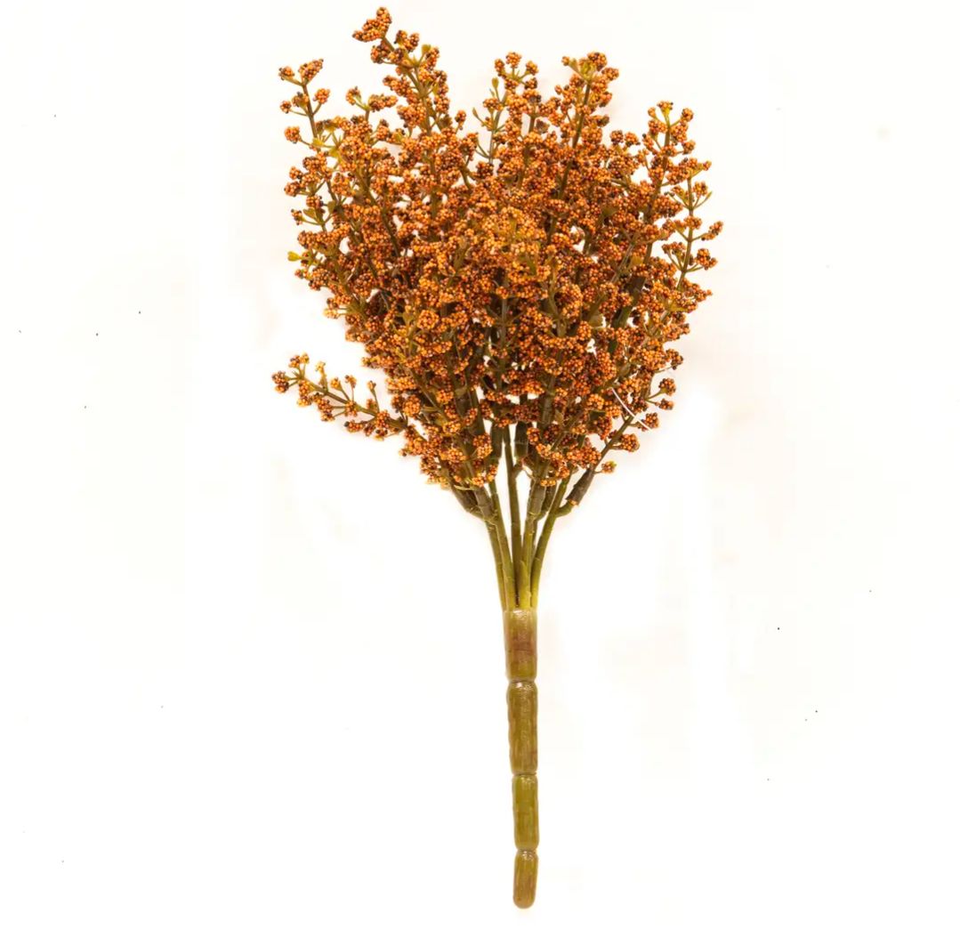10-1/2" Pumpkin Bursting Astilbe Floral Pick