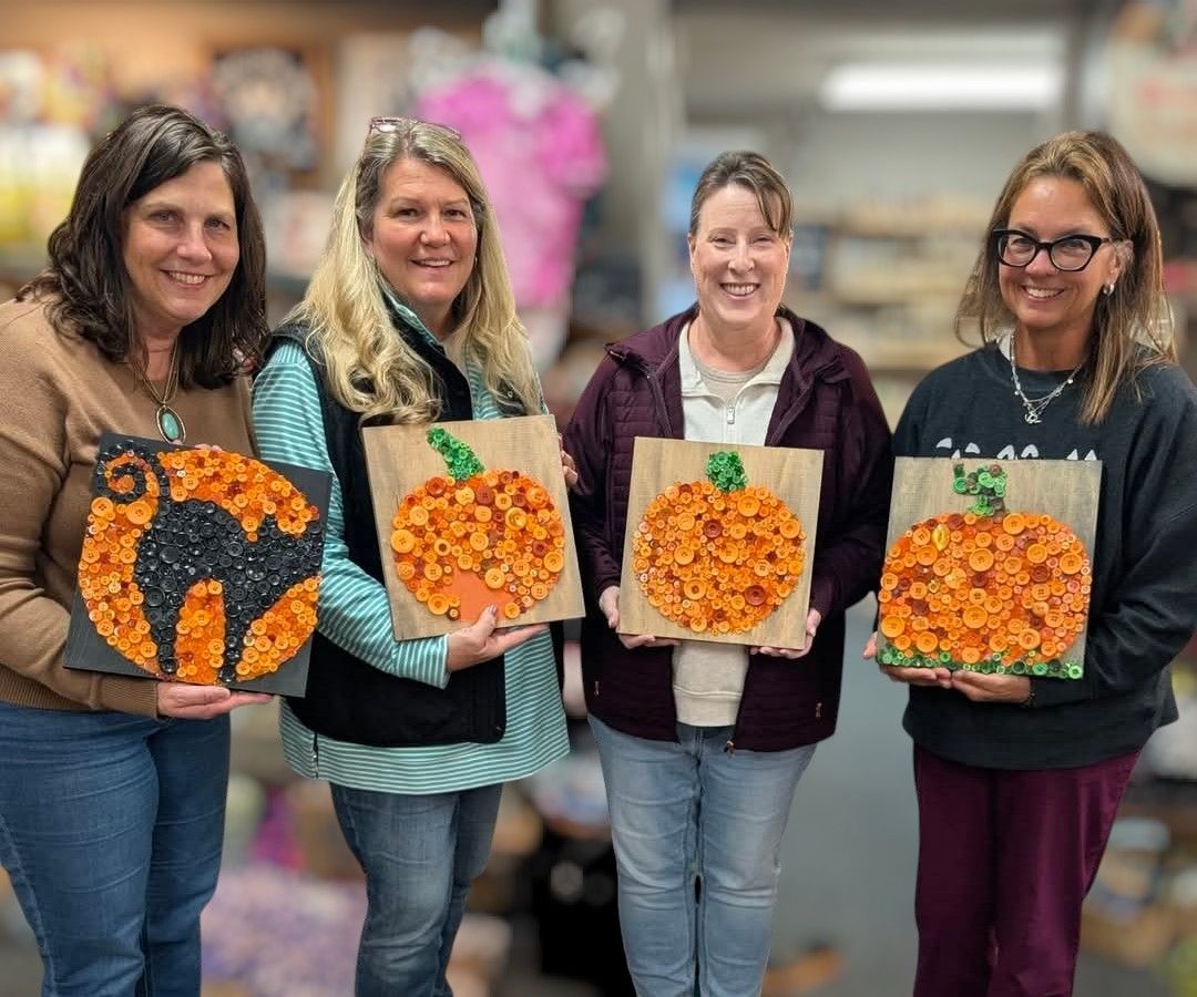 DIY Workshop: Create a Fall or Halloween Button Art Project - October 1st (6:30pm-8:30pm)