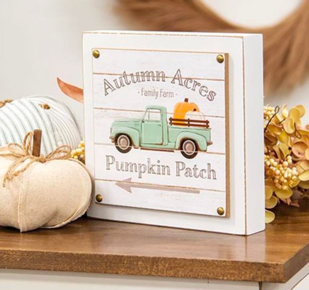 Autumn Acres Pumpkin Patch Layered Box Sign