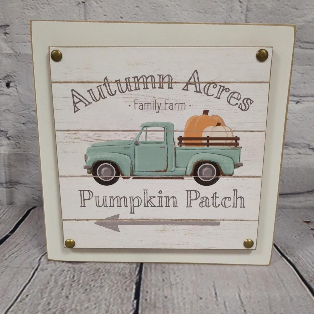 Autumn Acres Pumpkin Patch Layered Box Sign