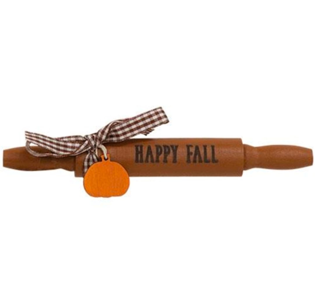 Happy Fall Wooden Rolling Pin