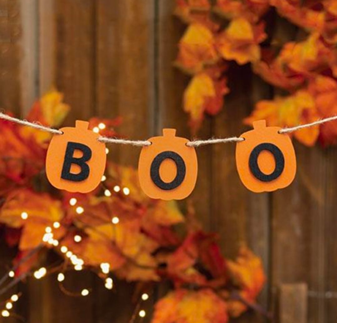 BOO Pumpkin Garland
