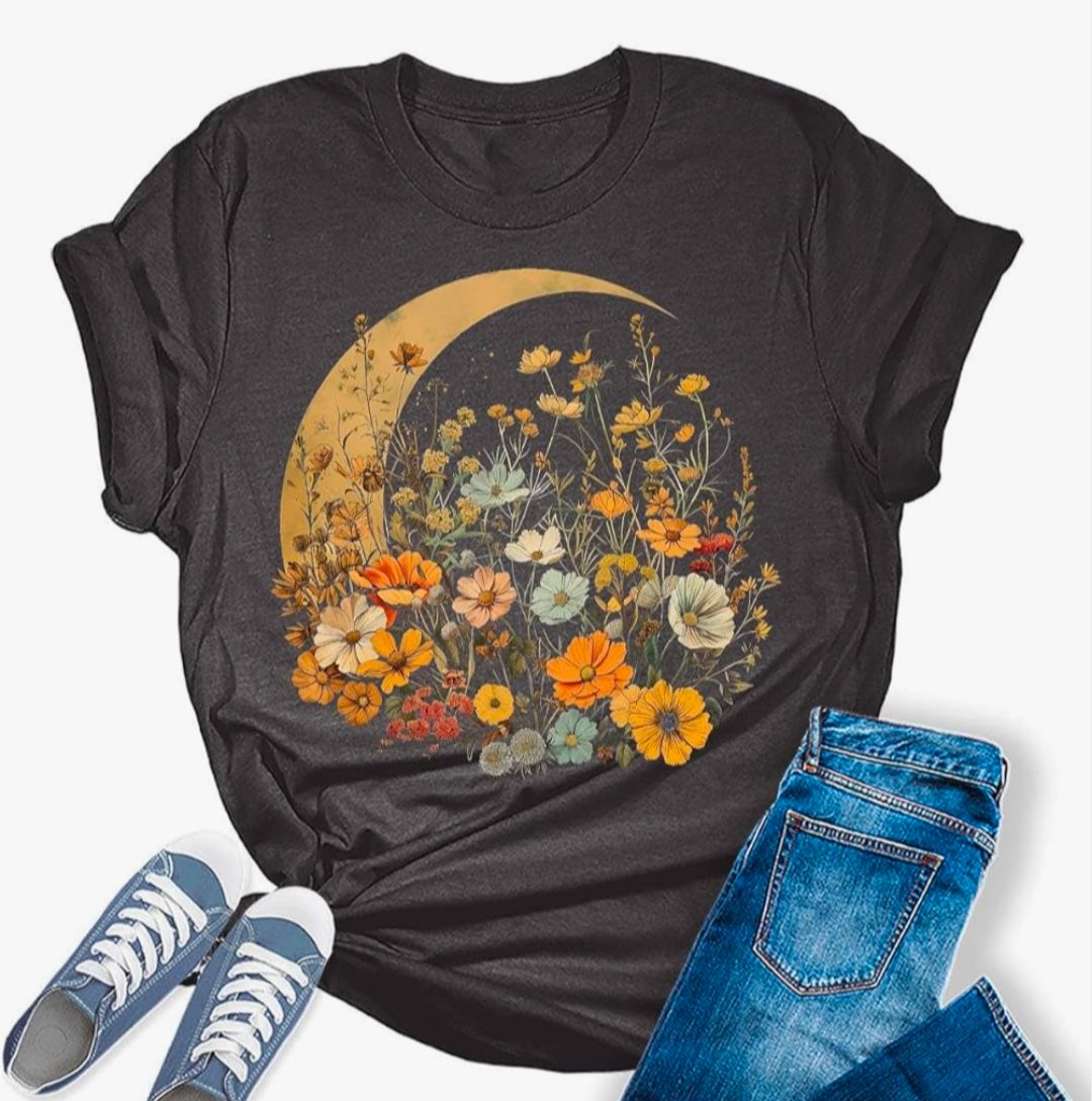 Women's Graphic Tee Boho Halloween Fall